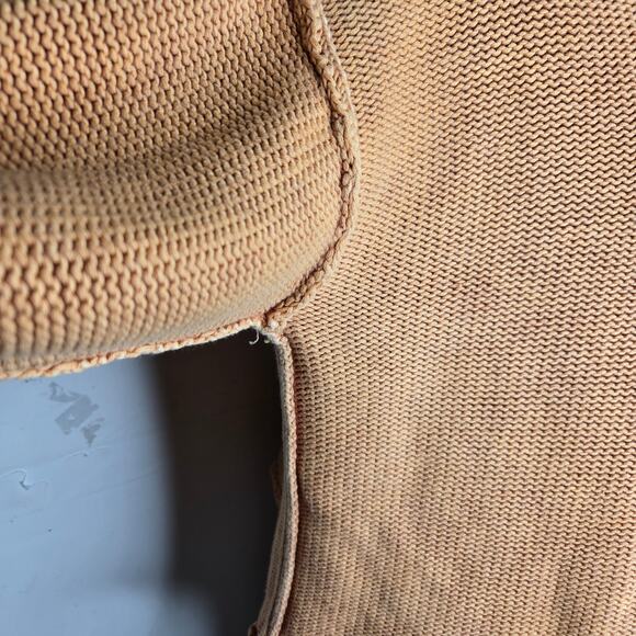 NYLAND Chunky Knit Pullover Crewneck Sweater Faded Orange - Picture 9 of 16